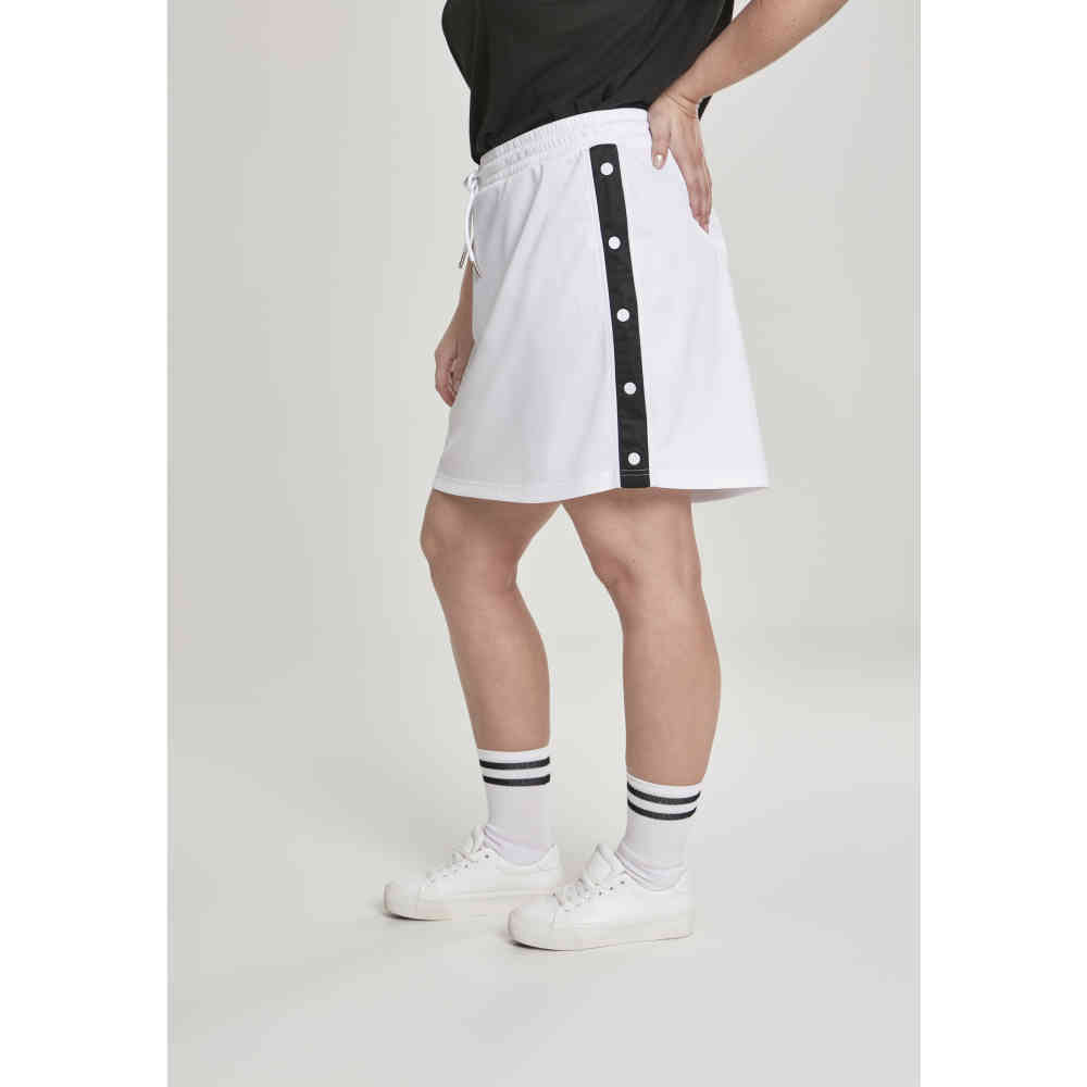 Urban Classics - Track Jupe courte - Blanc/Noir